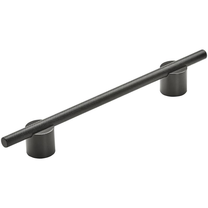 Amerock Transcendent 6-5/16 Inch Center to Center Bar Cabinet Pull - Matte Black
