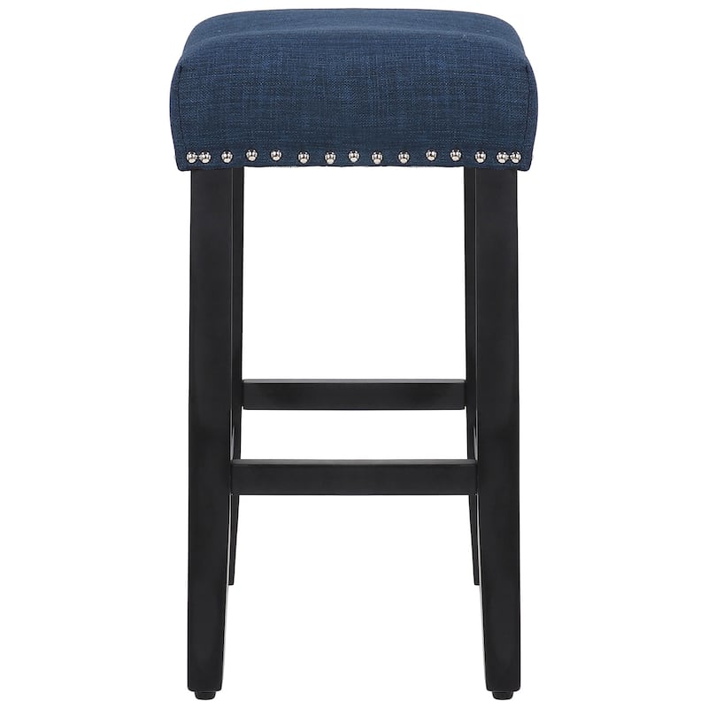 Jameson Upholstered Polyester Black 24 Inch Counter Stool