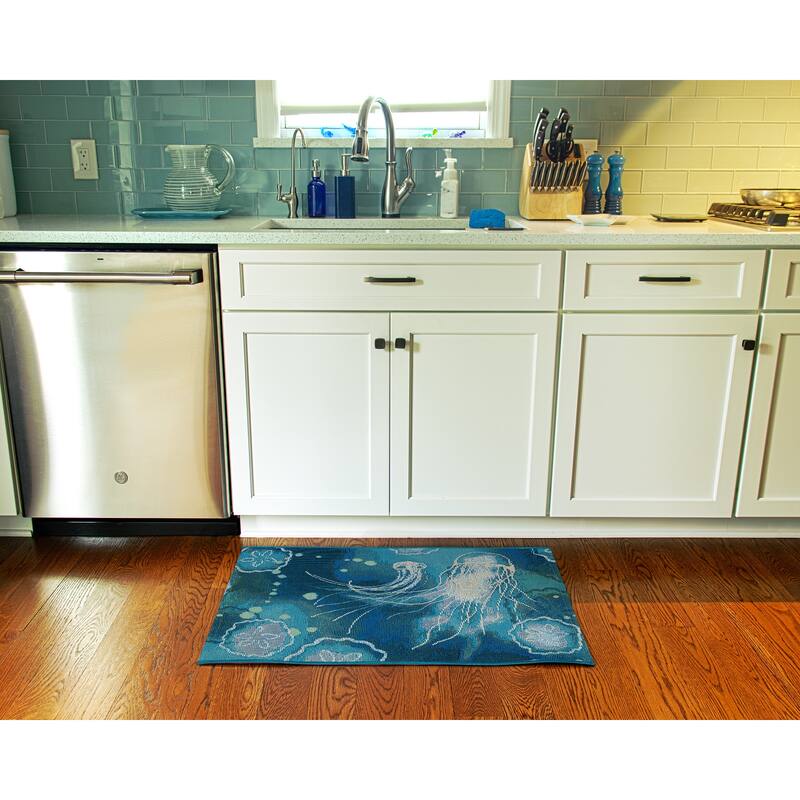 Liora Manne Esencia Jelly Fish Indoor/Outdoor Mat