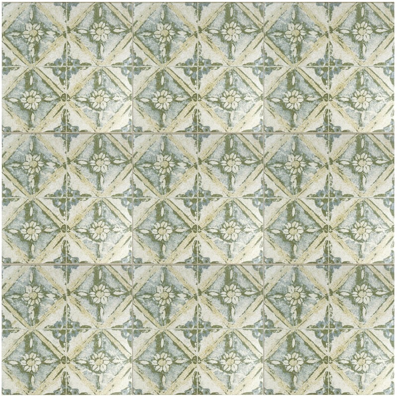 Merola Tile Klinker Retro Blanco Dafodil 12-3/4" x 12-3/4" Ceramic Floor and Wall Tile