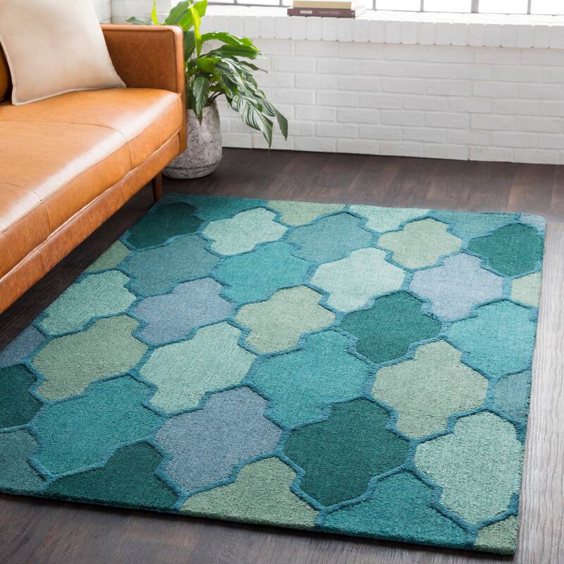 Hand-Tufted Ryde Moroccan Trellis Wool Rug