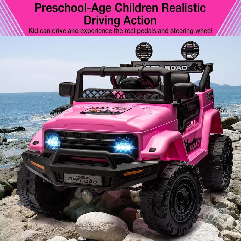 24v Kids Electric Ride-on Car 2-Seater, Off-Road Vehicle