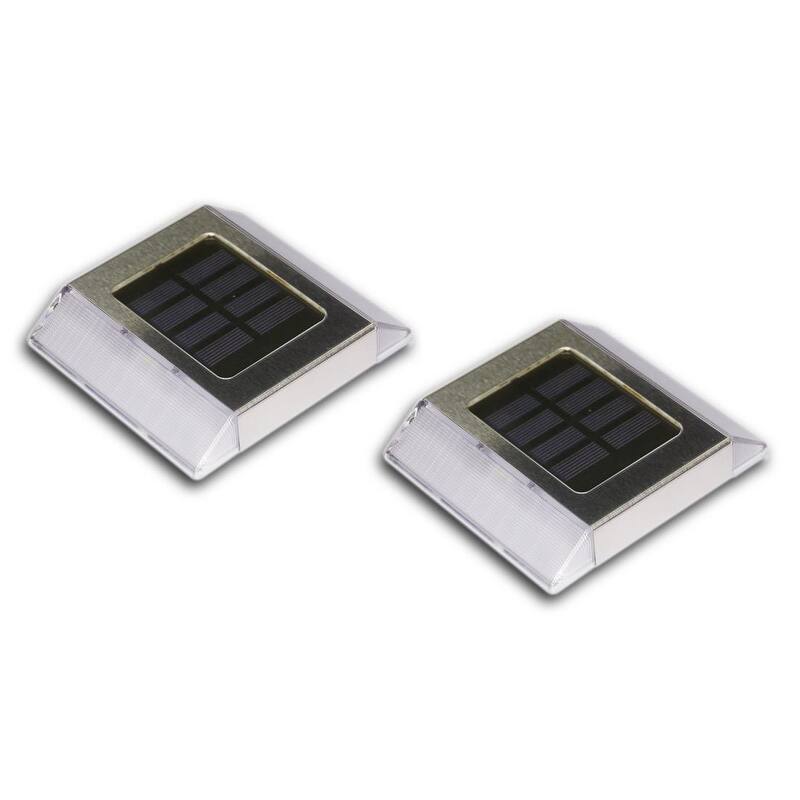 Classy Caps Stainless Steel Solar Path Light (Set of 2)