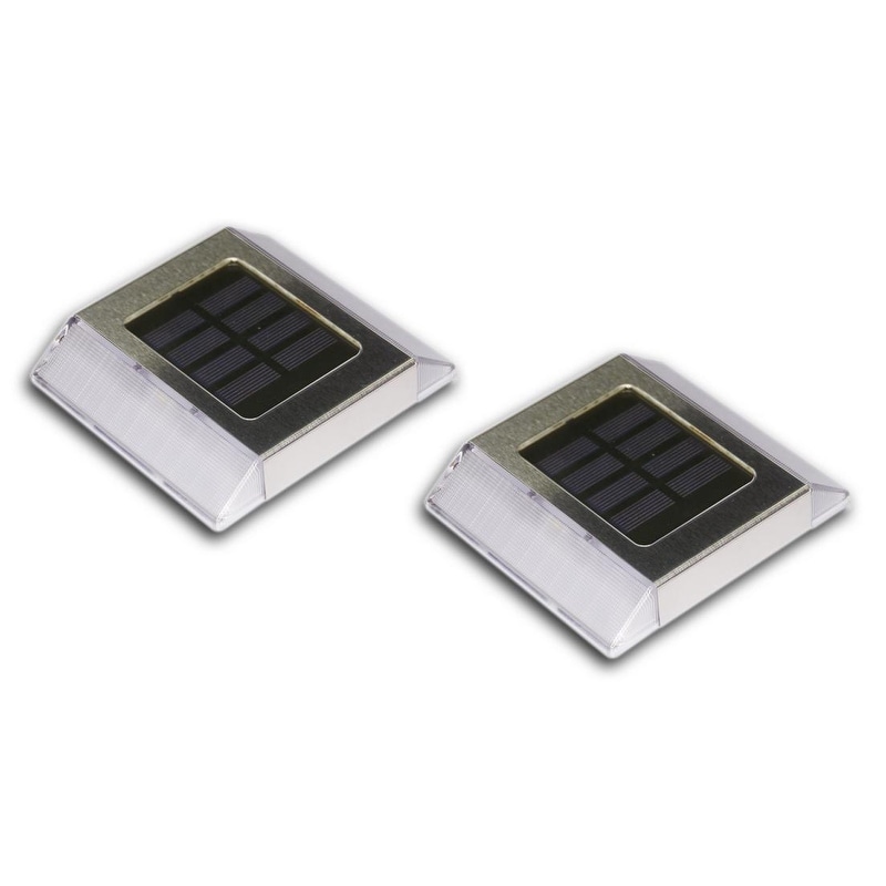 Classy Caps Stainless Steel Solar Path Light (Set of 2)
