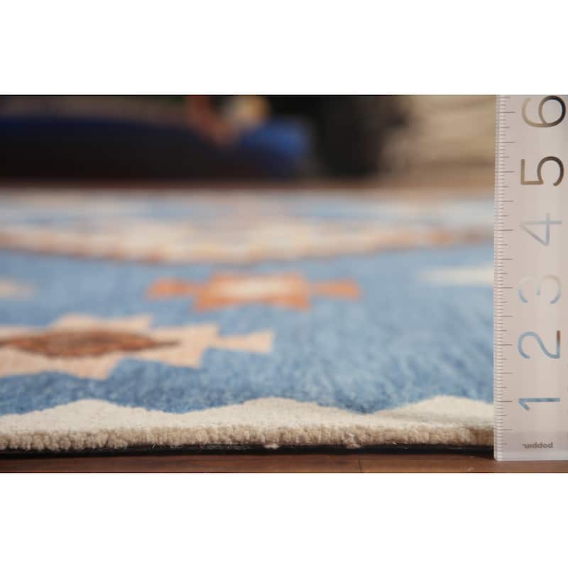 Hand-Tufted Yalameh Oriental Rug Traditional Wool Carpet