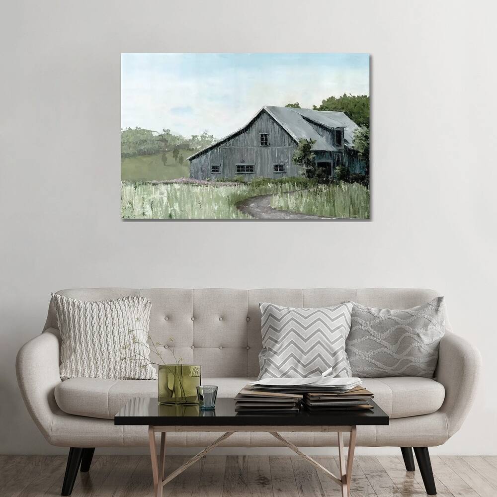 iCanvas "Flower Field Barn" by Marie Elaine Cusson Canvas Print