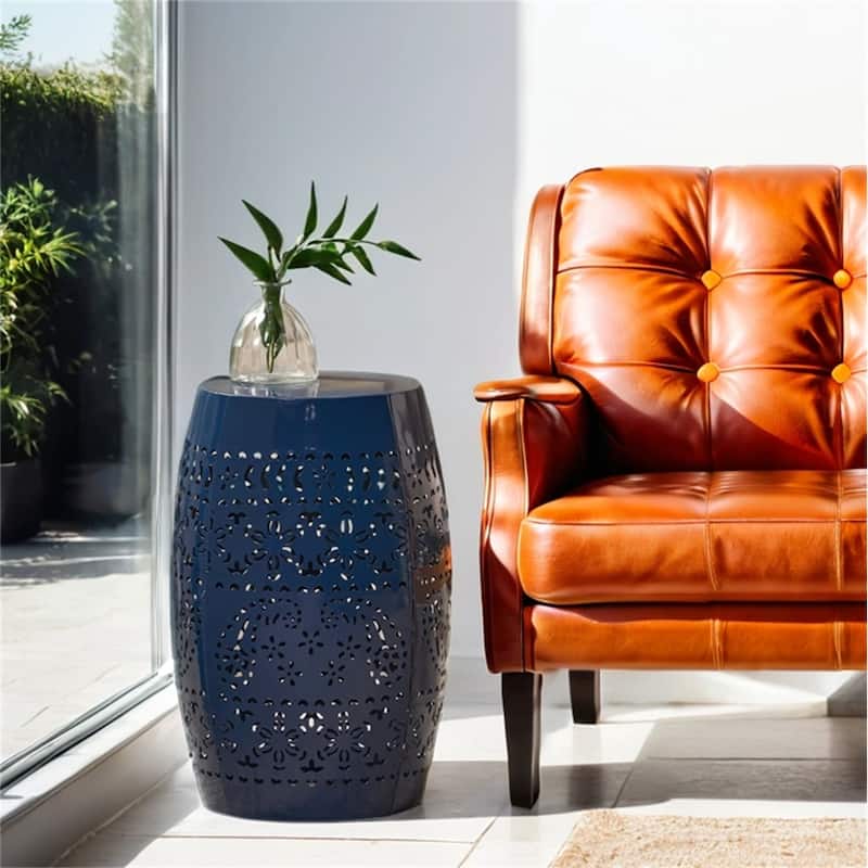 12" Side Table - Dark Blue