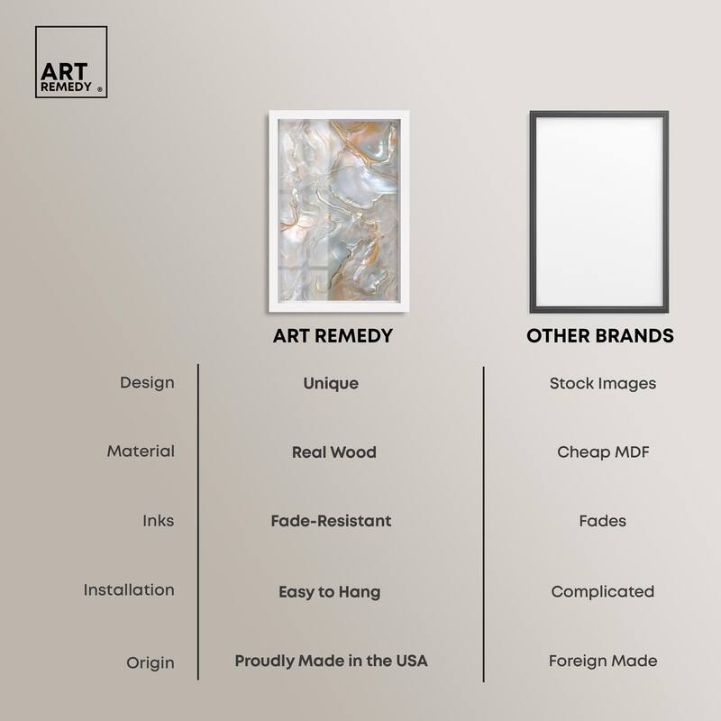 Fluid Preciousness IV Shadowbox by Art Remedy