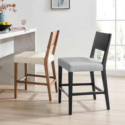 NPD Furniture Kylo Faux Leather/Fabric Counter Stool