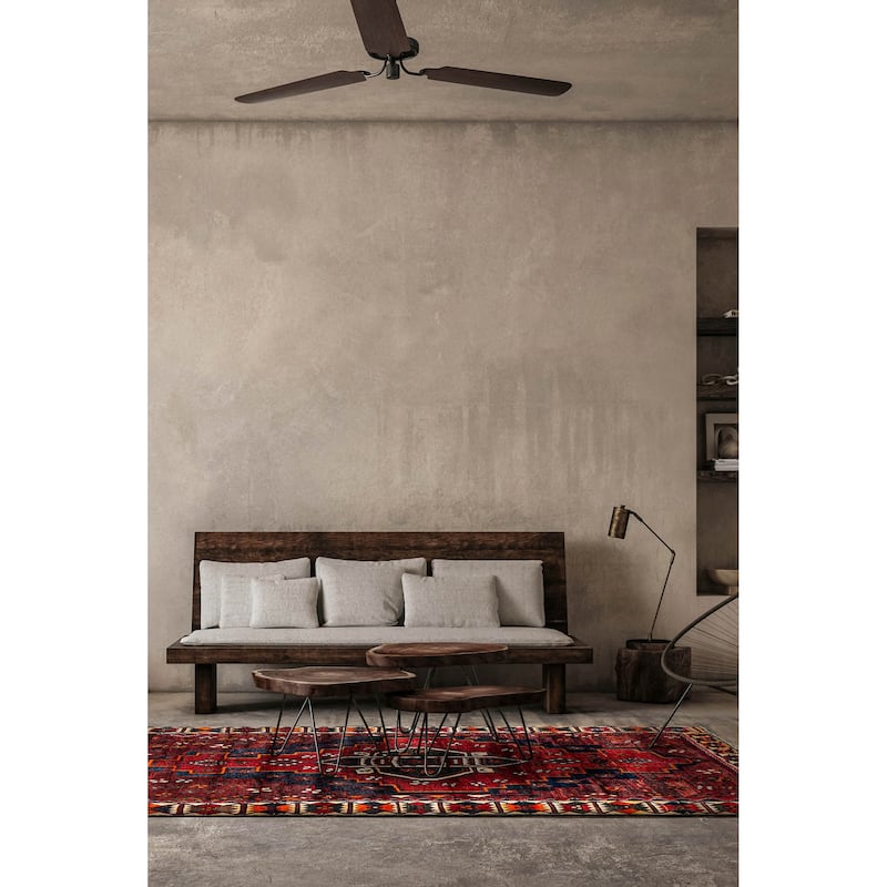 ECARPETGALLERY Hand-knotted Konya Anatolian Red Wool Rug - 5'4 x 7'8