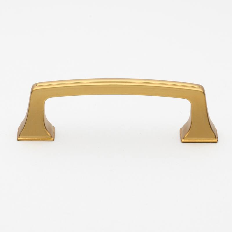 GlideRite 3 in. Center Gold Deco Base Cabinet Pulls (25-Pack) - Brass Gold