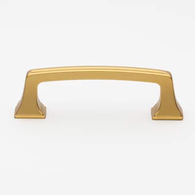 GlideRite 3 in. Center Gold Deco Base Cabinet Pulls (25-Pack) - Brass Gold