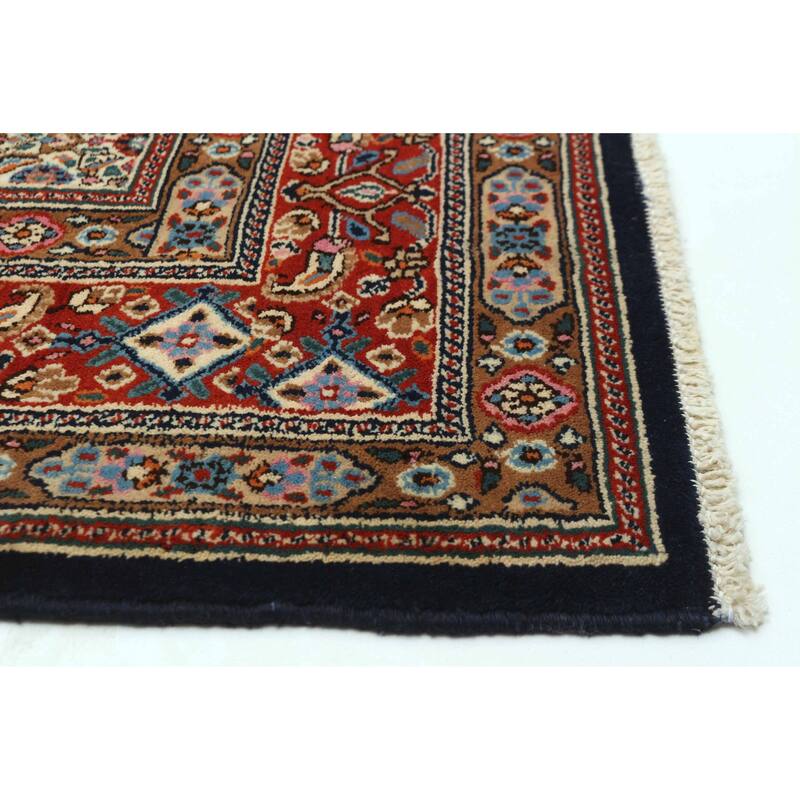 ECARPETGALLERY Hand-knotted Kayseri Vintage Cream Wool Rug - 3'8 x 4'11