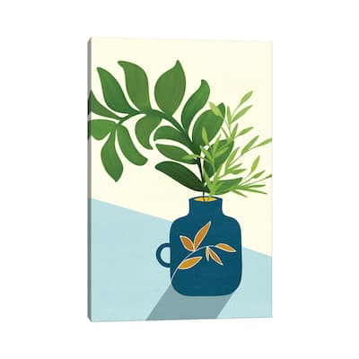 iCanvas "Vintage Window Garden" by Modern Tropical Canvas Print