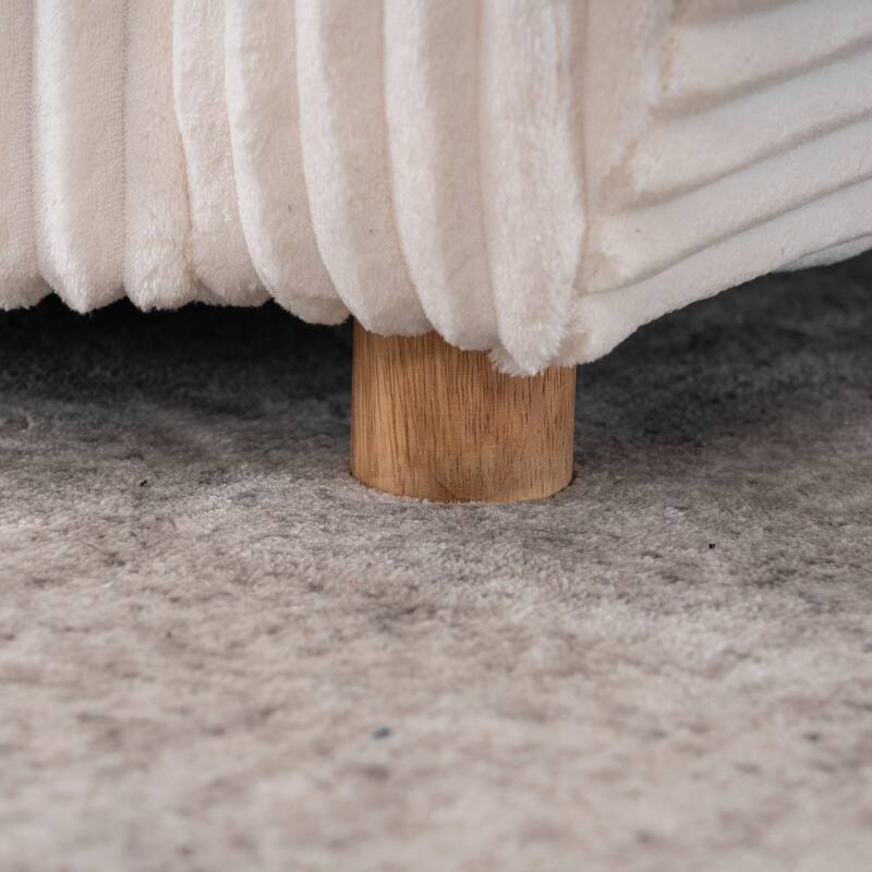 84in Corduroy Sectional Love Seat Couch