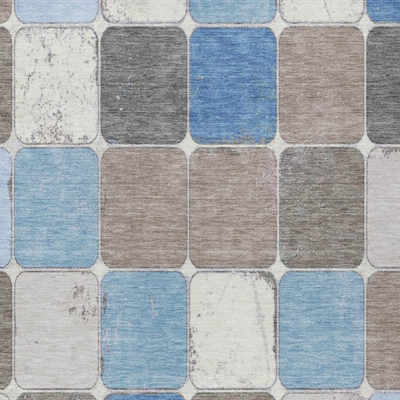 HomeRoots Geometric Transitional Rectangle Outdoor Rug