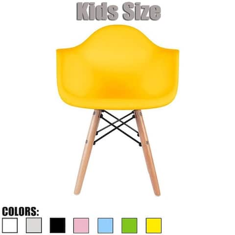 Modern Kids Toddler Chair Armchair With Arms Natural Wood Legs Dowel Eiffel Kitchen Bedroom Desk Montessori School