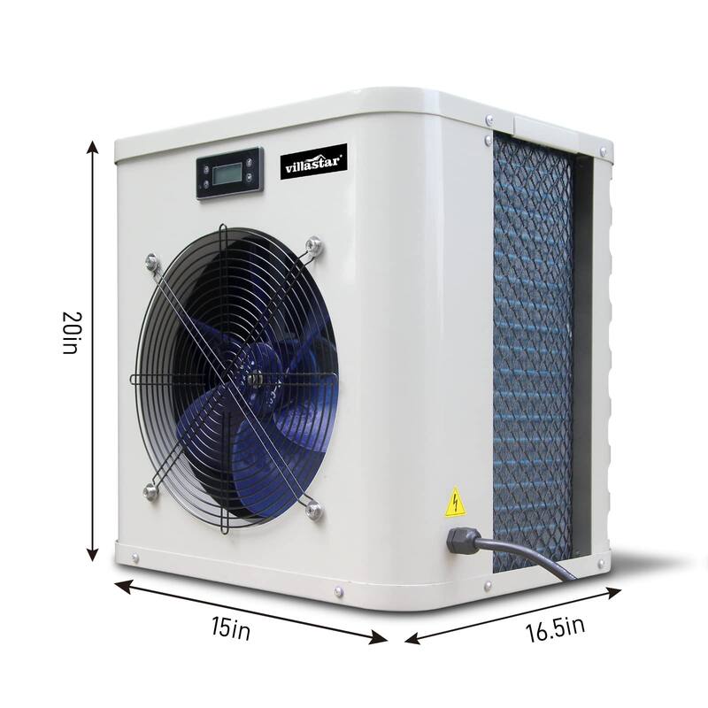 Pool Heat Pump, Pool Heater, 16000 BTU/hr, Fit 15/18/24 Foot Pool