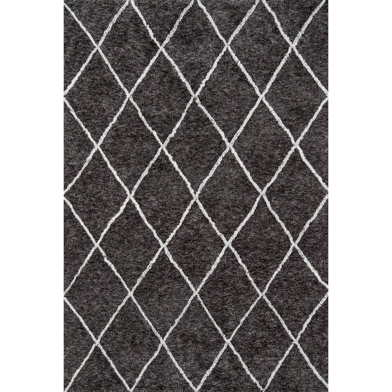 Momeni Margaux Moroccan Geometric Area Rug - 9' x 12' - Charcoal - Rectangle