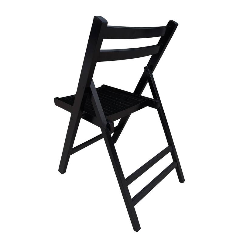 Slatted Wooden Folding Chair,Set of 4