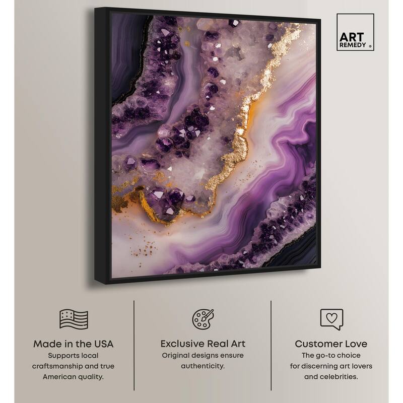 Amethystine Dream I Canvas by Art Remedy