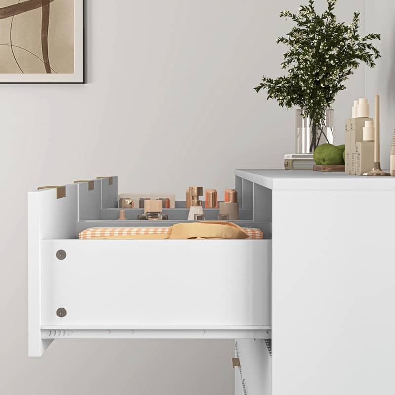 9-Drawer Wooden Dresser, 63" Large Deep Chest of Drawers with Ample Storage