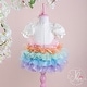 preview thumbnail 4 of 6, Special Occasion Dress with Multi Color Tutu Skirt for Baby