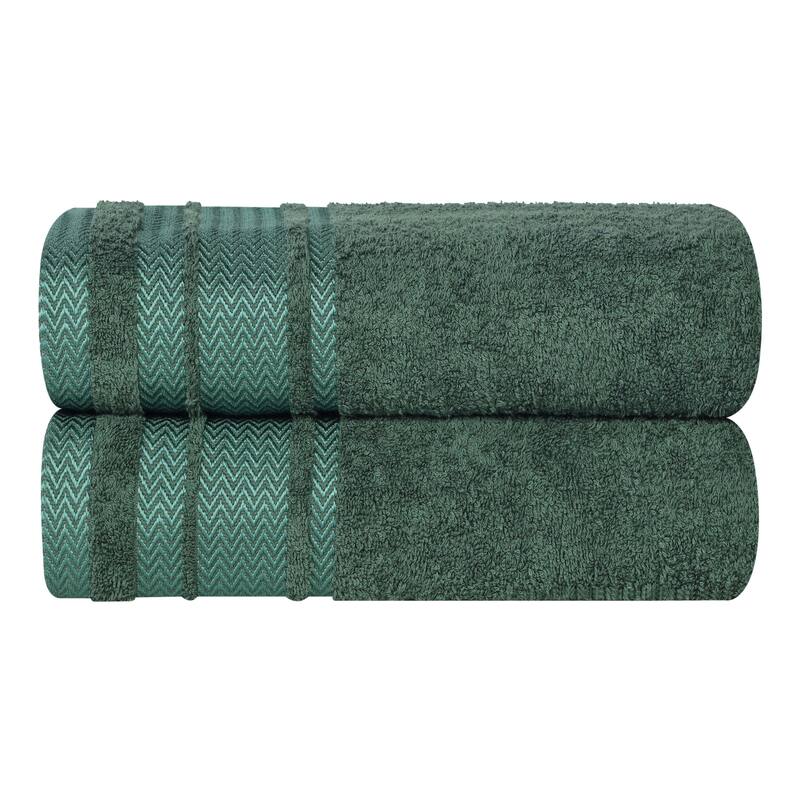 Superior Hays Cotton Absorbent Medium Weight Bath Towels, Set of 2