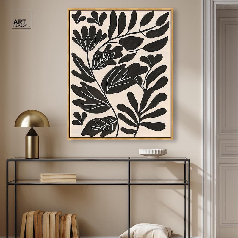 Ebony Eden Essence I Canvas by Art Remedy