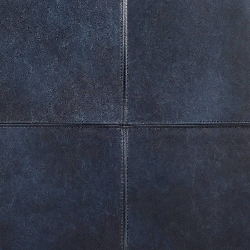 Poly & Bark Sequoia Ottoman - Full Grain Genuine Italian Leather