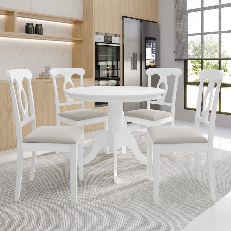 CraftPorch Mid-Century 5-piece Wooden Dining Set