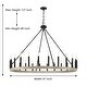 preview thumbnail 7 of 11, Acroma 24-light 47In Modern Farmhouse Large Wagon Wheel Chandelier - 47 inches