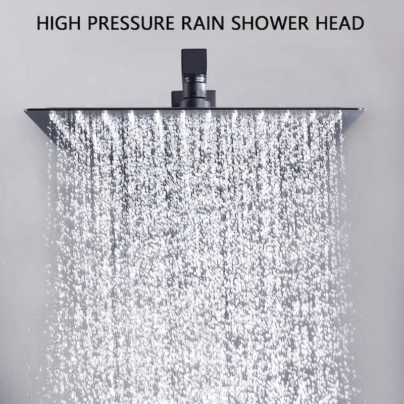 Topcraft Wall Mounted Rain Shower System with Handheld Showerhead