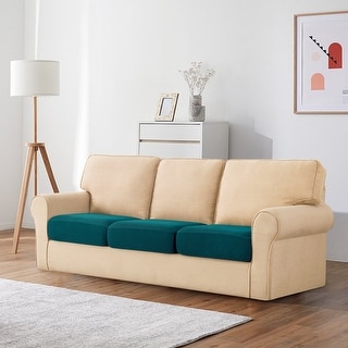 Subrtex 3 Piece Stretch Separate Sofa Cushion Cover Elastic Slipcover On Sale Bed Bath Beyond 32604889