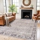 preview thumbnail 69 of 76, Vintage Washable Rug – Low Pile with Subtle Pattern, Perfect for Neutral Spaces in Living Room, Entryway, or Bedroom 7'7" x 9'6" - Gray
