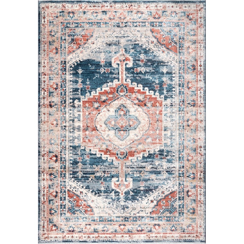 Nuloom Traditional Vintage Medallion Dominykas Area Rug