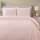 preview thumbnail 36 of 49, Superior Enzy Medium Weight Floral Matelasse Bedspread and Sham Set Peach - California King