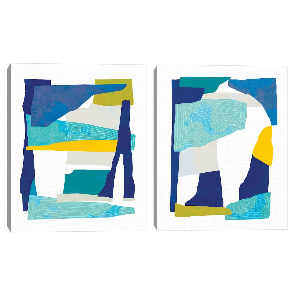 Collect Moments Collage 3, Collect Moments Collage 4 by Dominique Vari Canvas Art Prints