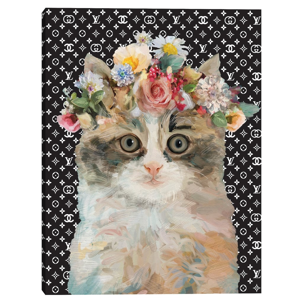 Kitty Luxe I Canvas Art Print