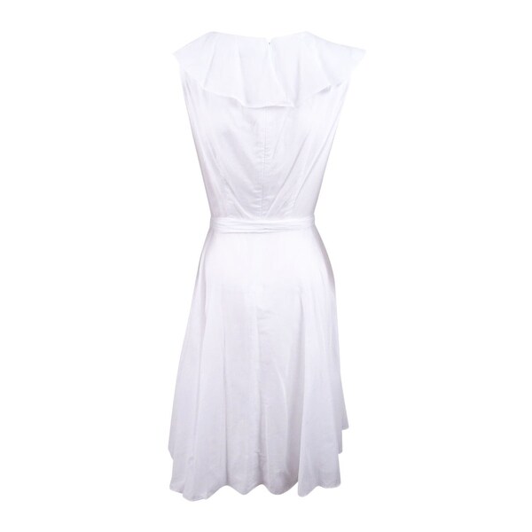 womens white wrap dress