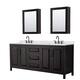 Option Dark Espresso, Black Trim, Giotto Quartz Top