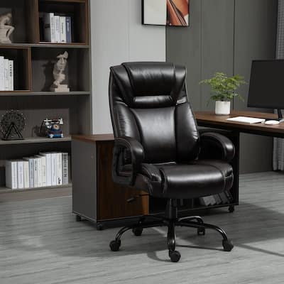 Vinsetto Big and Tall Executive Office Chair 400lbs Computer Desk Chair with High Back PU Leather Ergonomic Upholstery