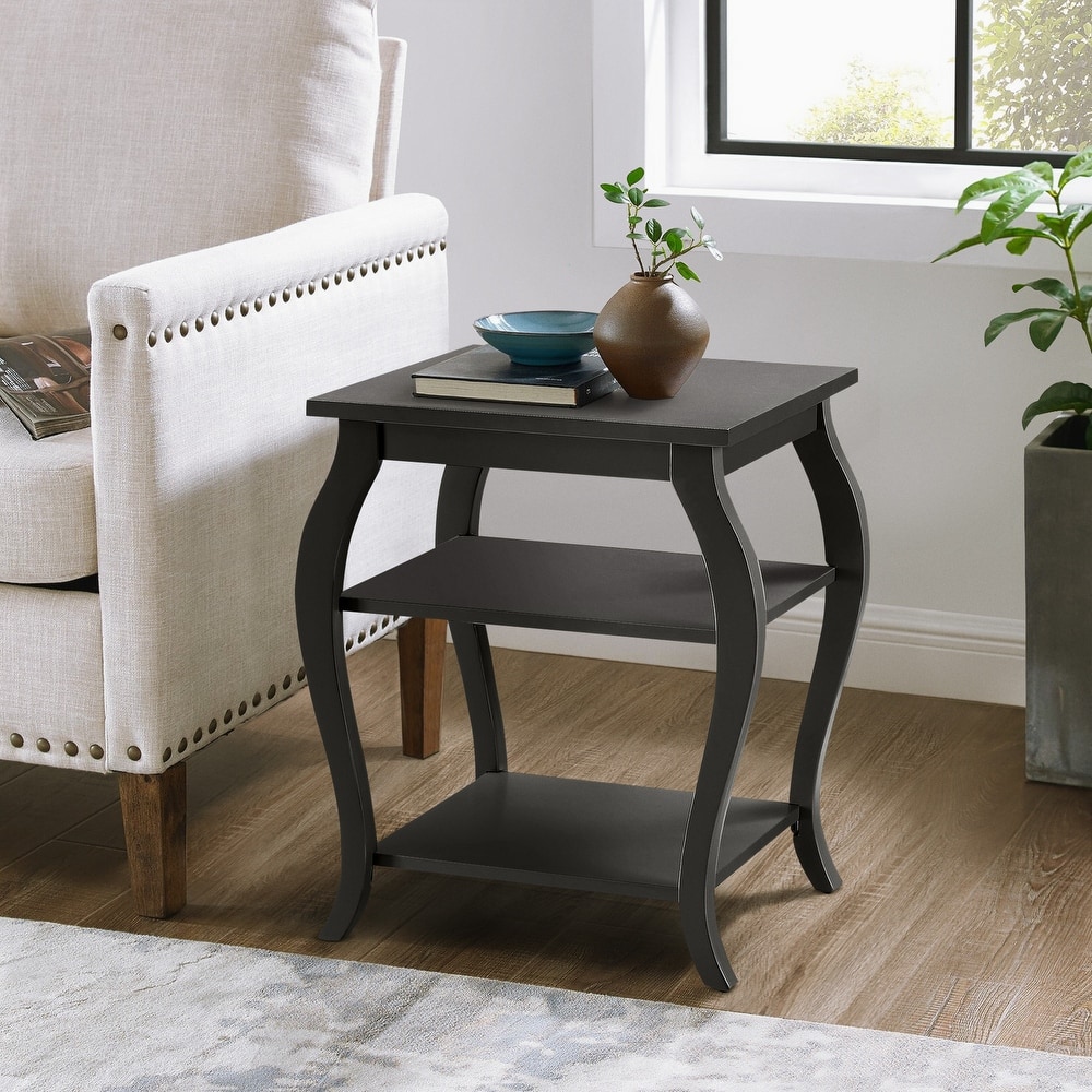 Andreas 2-shelf End Table