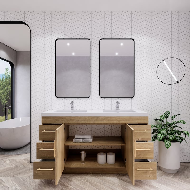 Eliza 60'' Freestanding Vanity with Double Sink