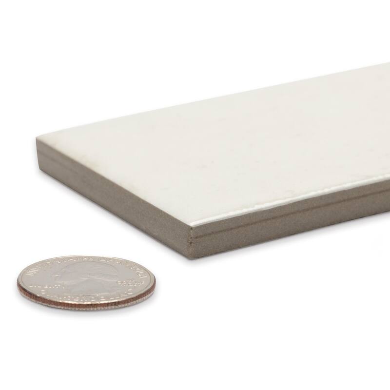 Merola Tile Tribeca Studio Gypsum White 2-3/8" x 9-5/8" Porcelain Wall Tile