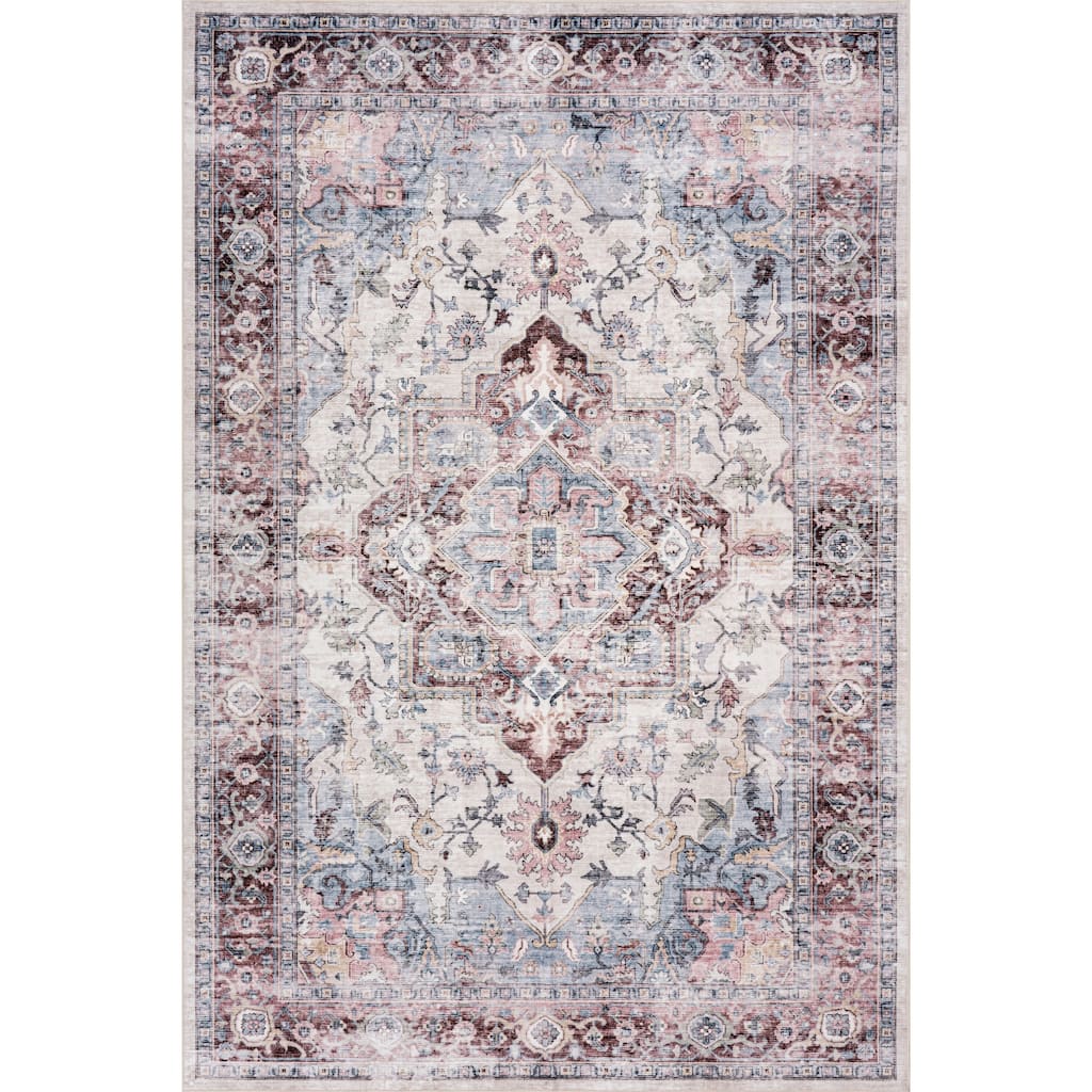 Nuloom Esmira Medallion Washable Rug