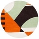 preview thumbnail 27 of 72, SAFAVIEH Handmade Rodeo Drive Sofoula Mid-Century Modern Abstract Wool Rug 6' Round - Green/Brown - Round