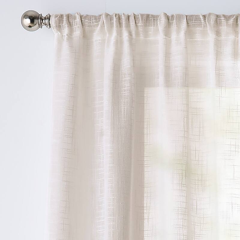 Tommy Hilfiger Blake Poletop Window Curtain Panel Pair