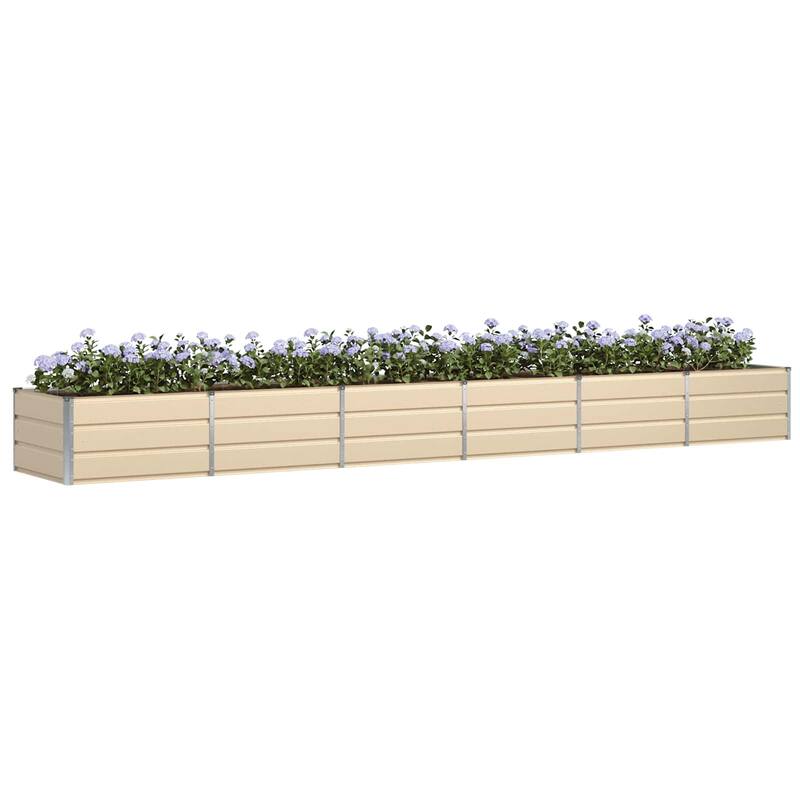 vidaXL Planter in Steel - 62.99 x 31.50 x 17.72