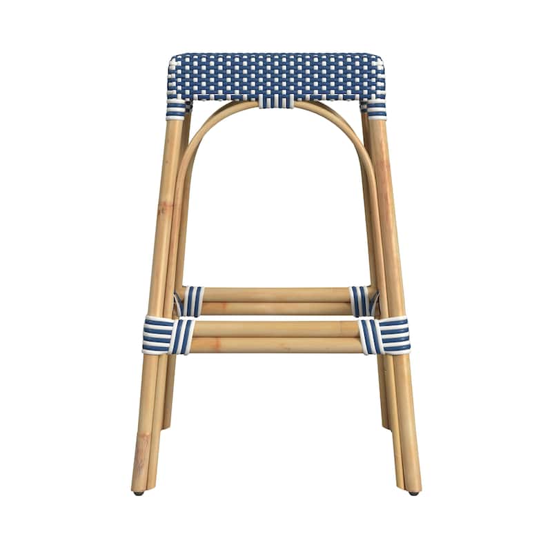 Robias Rectangular Rattan 30" Bar Stool